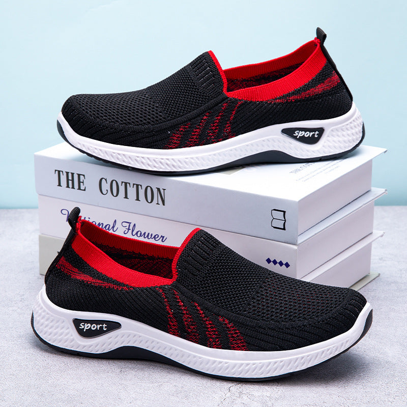 👟🌸 Adidași casual cu talpă moale din plasă slip-on, respirabili