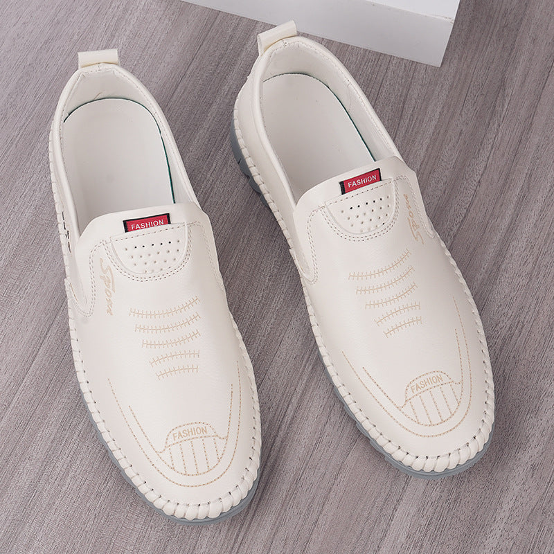 【39-44】Pantofi noi pentru bărbați Pantofi moale din piele de vacă Talpă moale Pantofi casual anti-alunecare