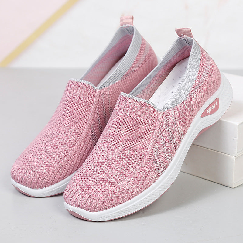 👟🌸 Adidași casual cu talpă moale din plasă slip-on, respirabili